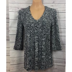 Apt 9 Grey Empire Waist Bell Sleeve Sweater